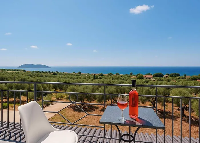 Seaview And Sunsets - Beachside Retreats Lägenhet Agia Kiriaki (Messinia)